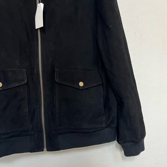 SLATE AND STONE Suede Bomber Jacket size XL - Picture 3 of 12